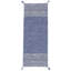 Azizi Striped Hand Woven Cotton Blue Rug-554625485