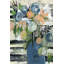 «Modern Floral Stripe», peinture sur toile-2107095411