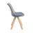 17.72'' H Velvet Upholstered Beech Side Chair-58375558