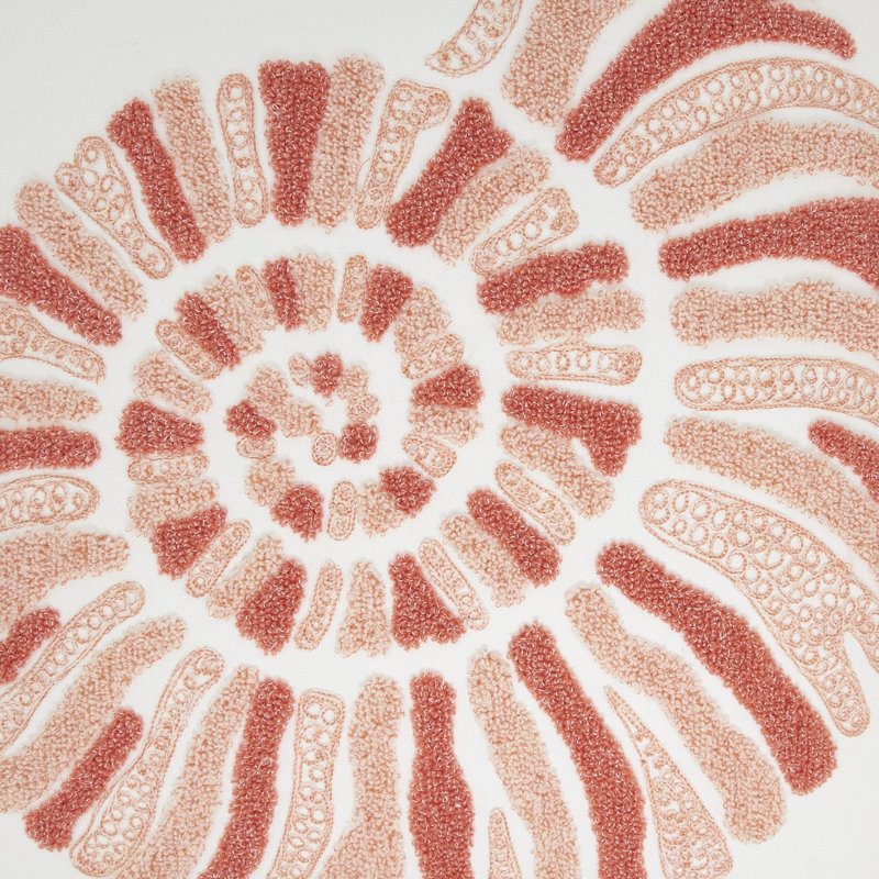 Charming Embroidered Seashell Pillow Cover, Polyester