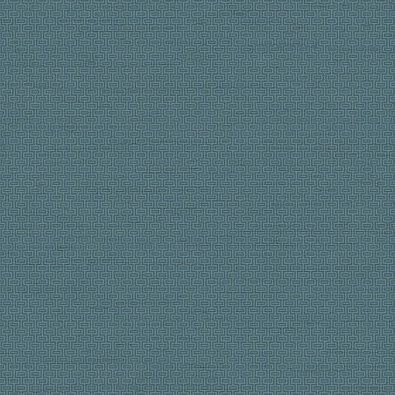CONCORD WALLCOVERINGS Textured Wallpaper Plain Featuring Fabric, Blue/White