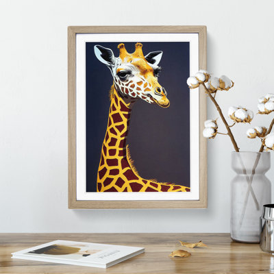 Striking Giraffe - Single Picture Frame Print