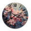 Horloge murale en bois massif Vernetha-995663557