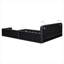 Lit plateforme tapissier avec 2 lampes de lecture-95847607