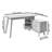 Jurine 55,12" L Shaped Writing Desk with Storage Cabinet-116926984
