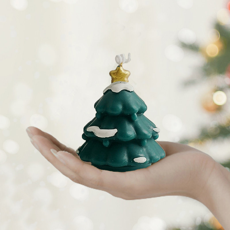 Bougie d'aromathérapie en forme de bougie d'arbre de Noël, Vert