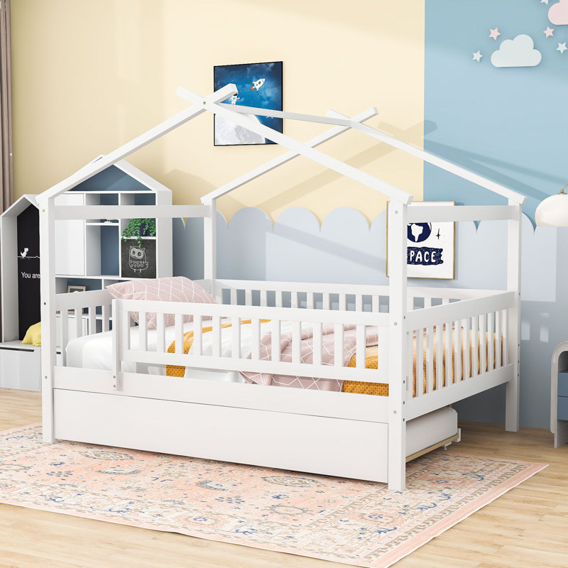 Dustee Wood Daybed with Slats, Full, White