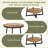 Modern Side Table,Rustic End Table,Round Coffee Table