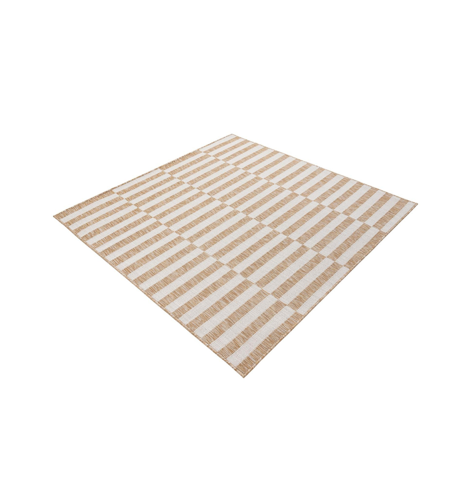 Robinson Taupe Ivory Outdoor Rug, Square 7'10"