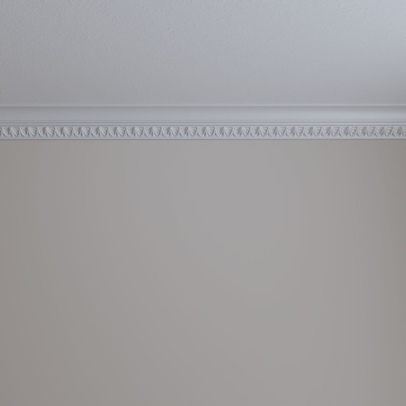 SAMPLE - Endurathane Shell Crown Moulding, 2 7/8"H x 2 3/4"P x 4"F x 12"L, Factory Primed