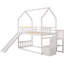 Lit superposé simple au-dessus de simple avec glissière convertible, escalier de rangement-190345994