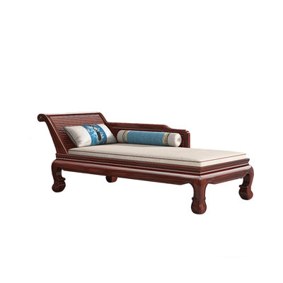 73.62"New Chinese-style red-brown solid wood imperial chair