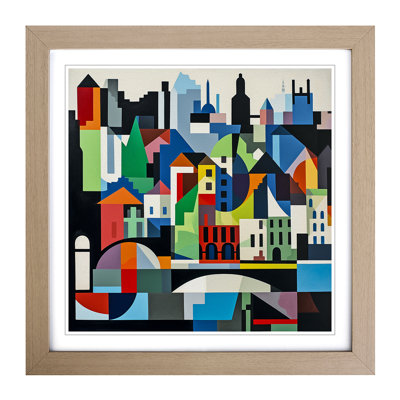 City Of York Suprematism - Framed Print