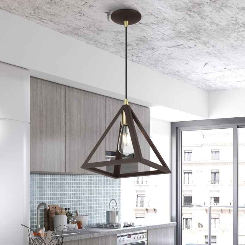 Dheclan 1 - Light Pendant, Bronze, Bronze/Antique Brass