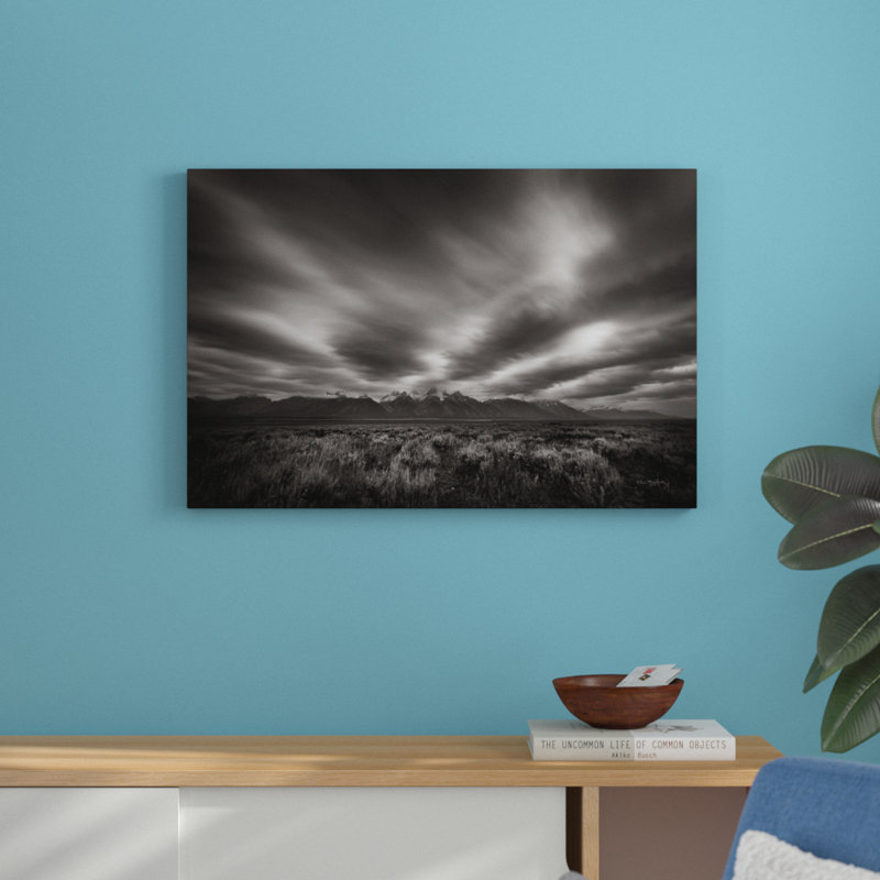 Teton Sky by Alan Majchrowicz - No Frame Print on Canvas, 61cm H x 91cm W x 3.8cm D
