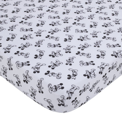 Mickey Mouse Timeless Mickey 1 - Piece Standard Crib Fitted Sheet