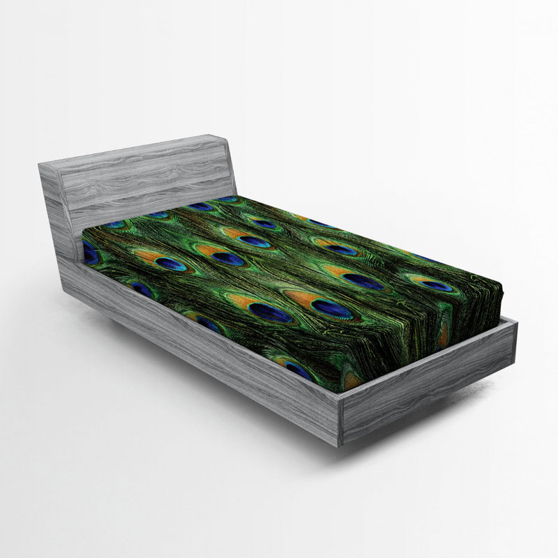 Microfiber Animal Print Fitted Sheet, Twin Fitted Sheet