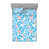 Bleu azur, saumon, blanc / floral est en rupture de stock