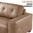 Bendire Oversized U-shape Leather Sectional Sofa Couch W/ Ottoman (Wheels)-1350586298