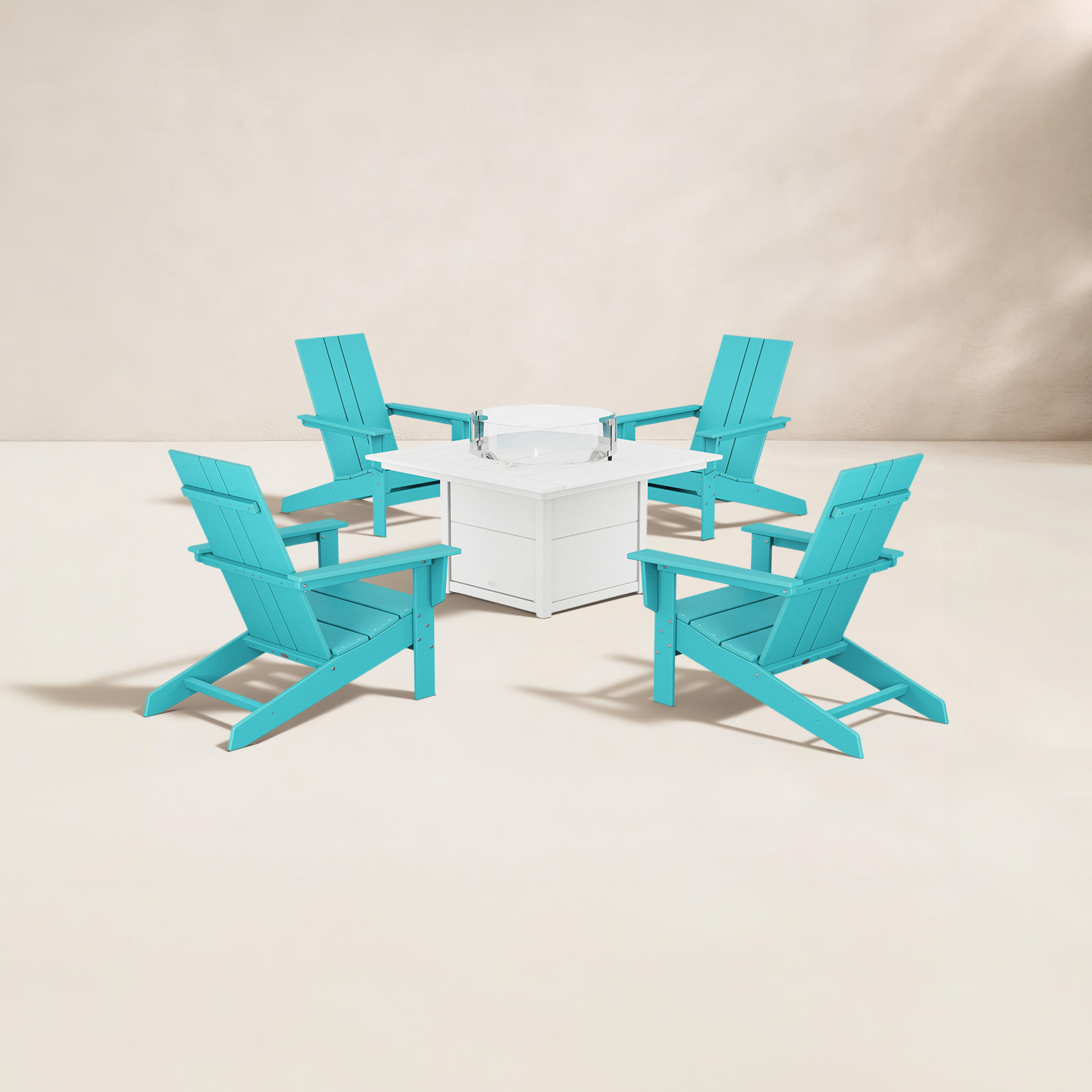 4-Person Patio Seating Group, Aruba/White