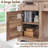 60" Farmhouse L Shaped Executive Desk With Drawers,Wood Home Office Corner Desk With Charging Station-1070222307