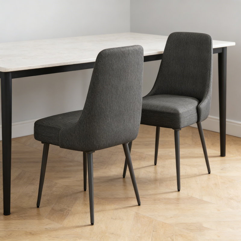 Chaise de salle à manger, Gris anthracite