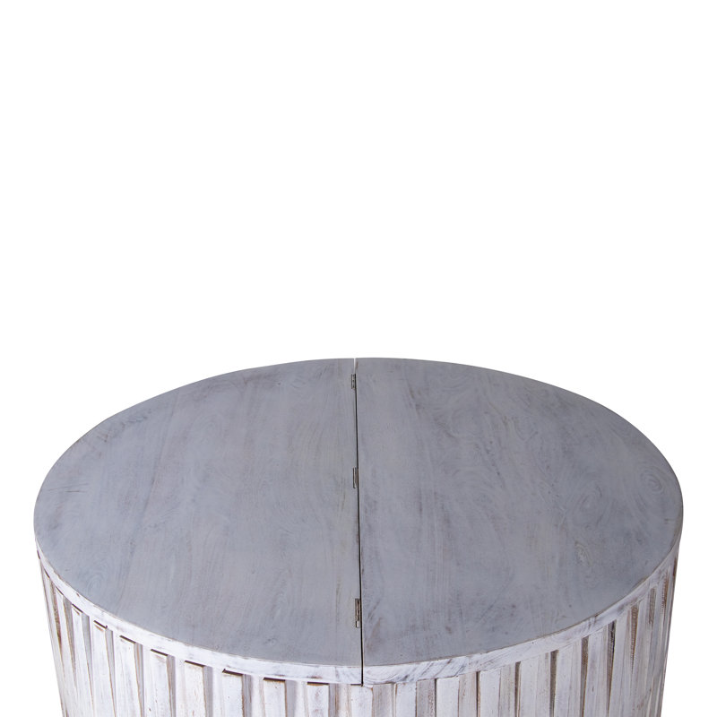 Geneieve Solid Wood Coffee Table, White