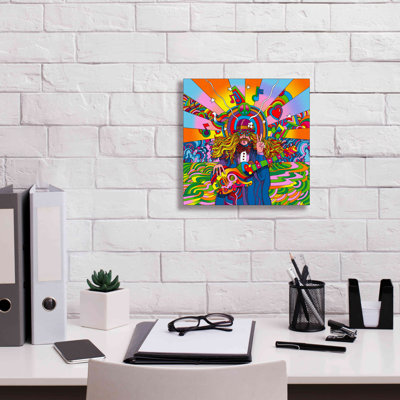 'Hippie Musician' by Howie Green, Canvas Wall Art
