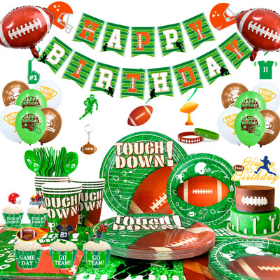 164 pcs Football Party Supplies-Football Birthday Party