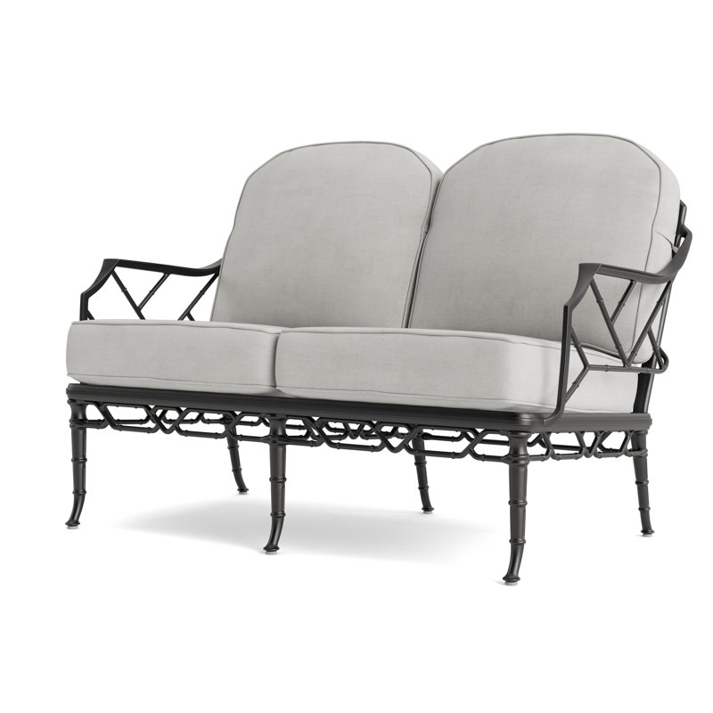 Calcutta Outdoor 2 - Seat Loveseat, Fusion Dove, Textured Pewter
