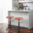 Dicle Swivel Adjustable Height Counter Stool with Metal Frame-1586669238