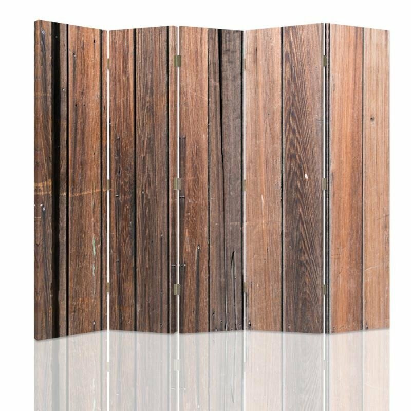 Paravent Wooden Planks mit 5 Paneelen