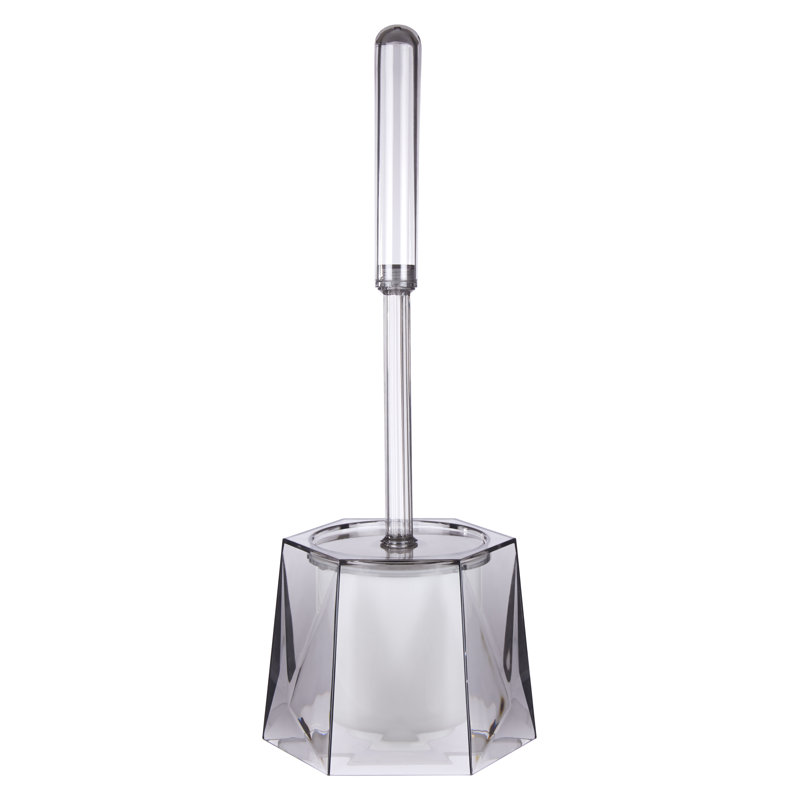 Cerna Free-Standing Toilet Brush and Holder, Grey