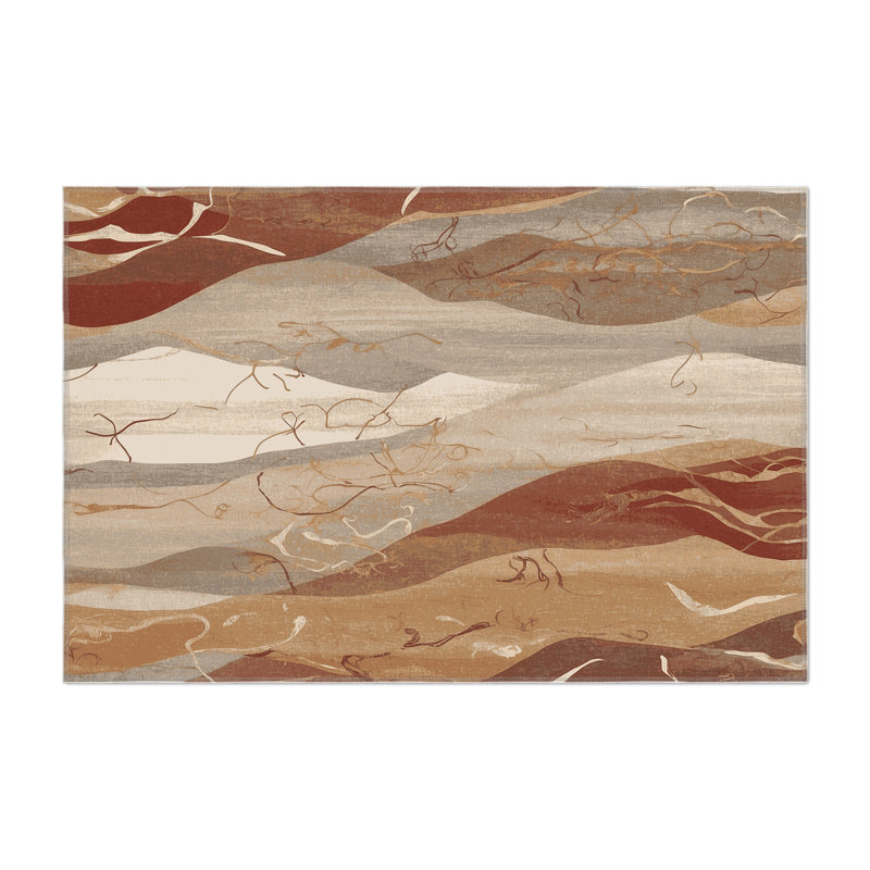 Luminous Drift Indoor And Outdoor Area Rug, Rectangle 1'6" x 2'6"