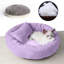 Coussin pour chien rond d'automne avec coussin pour chien 15,7 x 15,7 x 3,9 po-131215626