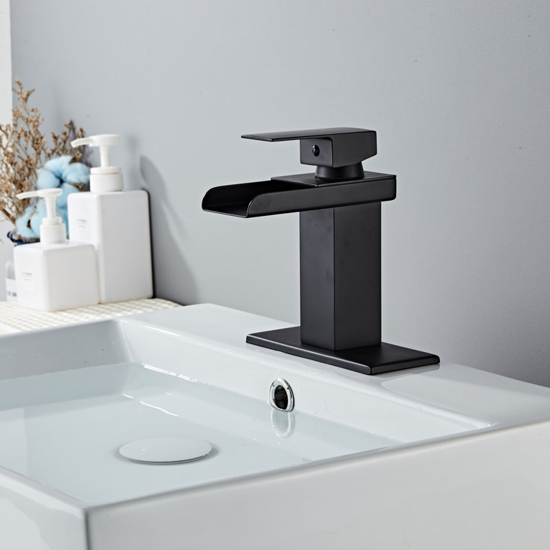 Single-handle Bathroom Faucet, Matte Black