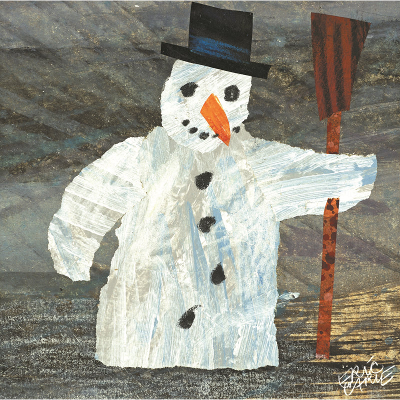 All Around Us Character Art Snowman - Painting on Canvas, 61cm H x 61cm W