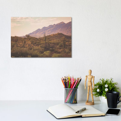 Tucson Sunrise 1 Piece Wrapped Canvas Wall Art
