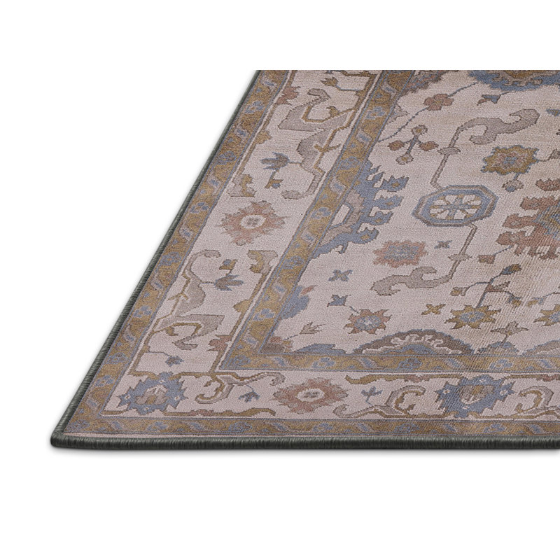 Tapis brun à motif oriental, Rectangle 8 pi x 10 pi