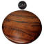 Round Wooden Pedestal Mesquite Dining Table