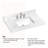 36" Engineered Stone Bathroom Vanity Top And White Ceramic(Vanity Base Not Included)