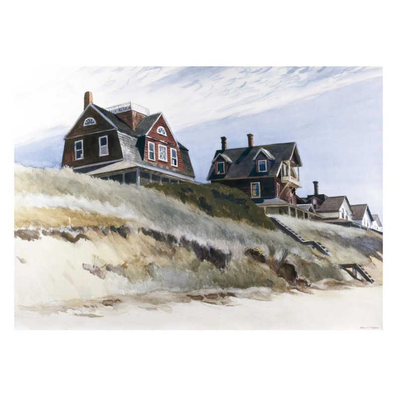 Chalets à Wellfleet par Edward Hopper - Impression giclée, H 22 po x l 28 po