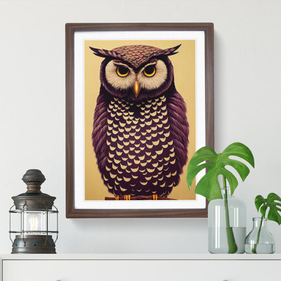 Perched Owl - Wall Art