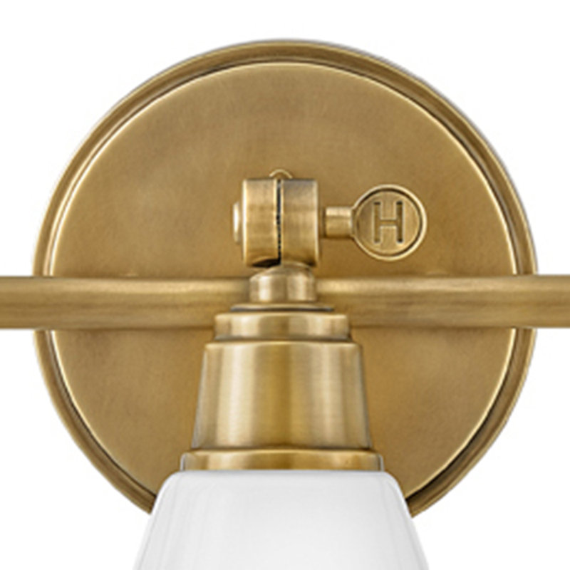 Meuble-lavabo à trois lumières, Laiton héritage