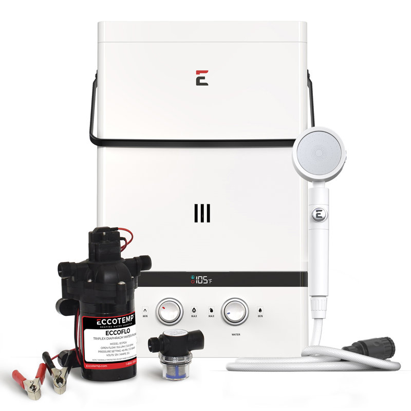 Chauffe-eau sans réservoir au propane liquide 3 GPM Eccotemp Luxe