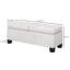 Banc de rangement avec repose-pieds 46 po, banc rembourré avec cadre en acier et banc de rangement capitonné-130453287