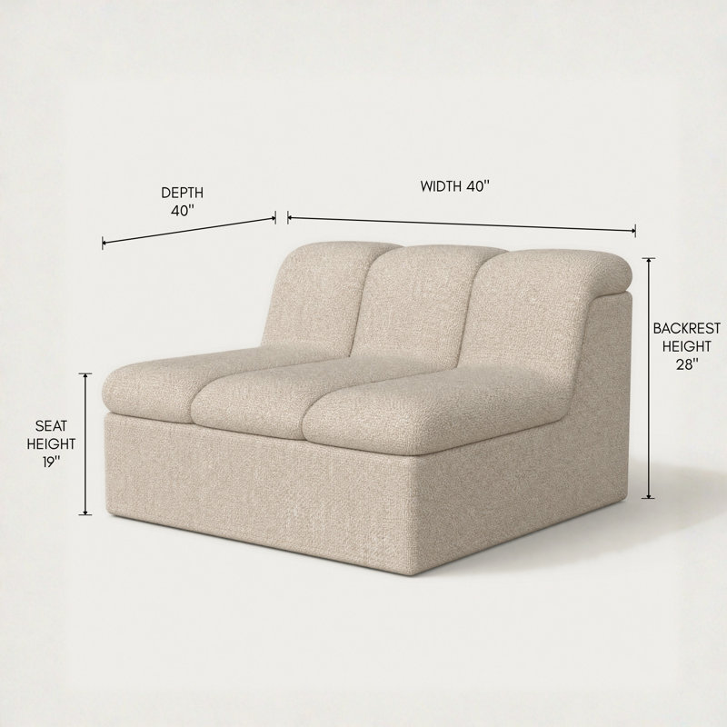 Canapé modulaire Taneytown, Beige