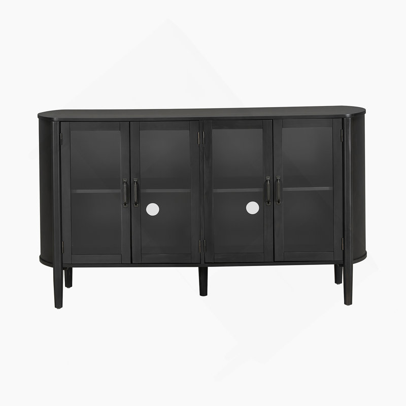 Armoire de rangement pour le salon et la salle à manger, Black