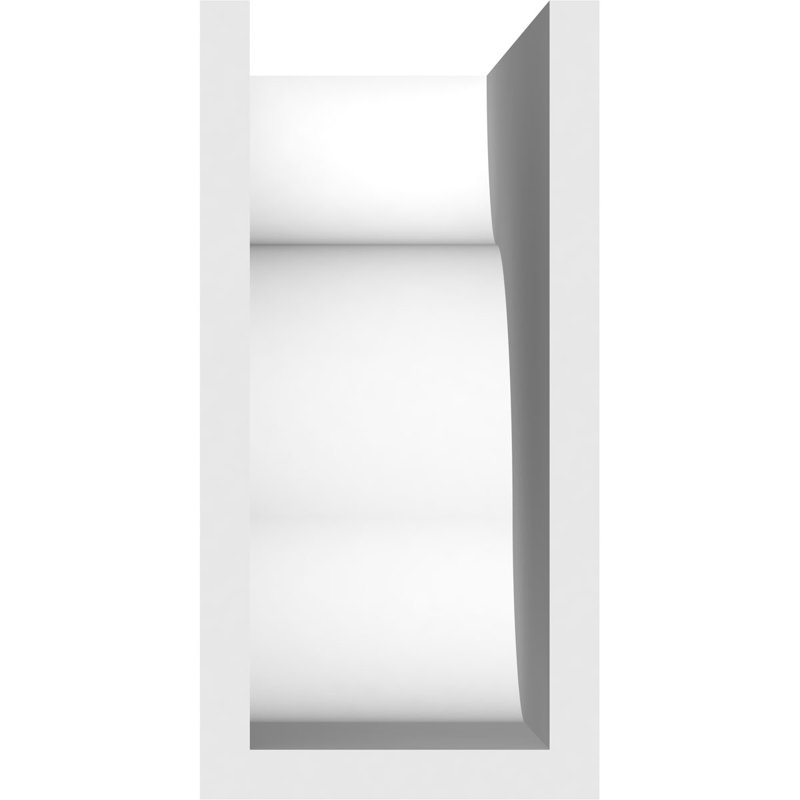 Standard Carmel Architectural Grade PVC Rafter Tail, 8"H x 4"W x 12"D