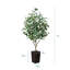 Ficus artificiel George, verdure artificielle protégée contre les rayons UV avec une énorme base décorative pour l'intérieur et l'extérieur-2074738011-2074737957